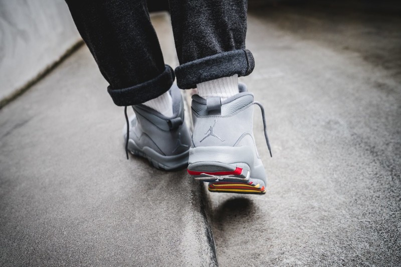 Jordan 10 cool cheap grey on feet